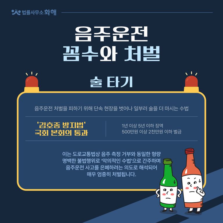 2025 교통법규 음주운전 편법 ‘술타기’ 금지