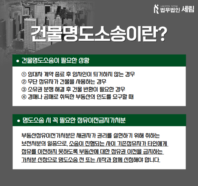 🔑 임대차 종료 후 명도소송, 준비할 것은